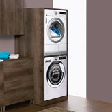 UNIKA - Colonna per inserimento lavatrice e asciugatrice senza ante.