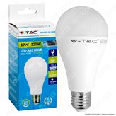 V-Tac VT-2017 Lampadina LED E27 17W Bulb A65 - SKU 4456 / 4457 - Colore : Bianco Caldo