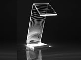 Lampada da tavolo di design C-LED Eclisse - Dimensione : L11xP17x19h. cm