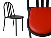 Mallet Stevens chaise en métal laqué - Couleur : Avec assise en tôle