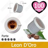 100 Capsule Caffè Aroma Leon D'Oro Tre Venezie - Compatibili Uno System