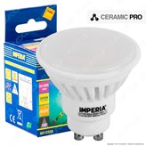 Imperia Ceramic Pro Lampadina LED GU10 9W Faretto Spotlight - Colore : Bianco Caldo