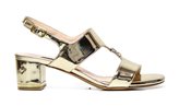 Sandalo Elegante Albano 4336 platino specchio - Taglia : 37, Colore : Oro, Stagione : Primavera/Estate, Genere : Donna
