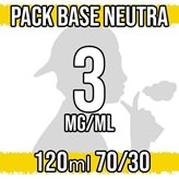 Base Neutra 70VG 30PG con Nicotina 3 mg/ml - 120ml