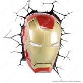3D Light Fx Marvel Avengers Ironman - Lampada LED a Batteria