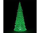Lemax crystal lighted tree, 3 color changeable, large, b/o (4.5v)