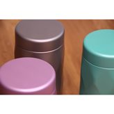 Crystal steel canister assorted 150g