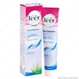 Veet Crema Depilatoria Silk & Fresh Technology per Pelli Sensibili - Tubetto da 200ml