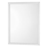 Specchio Con Cornice ABS Bianca 66x86 Cm Arredo Moderno