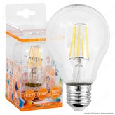 SkyLighting Lampadina LED E27 10W Bulb A67 Filamento - Colore : Bianco Freddo