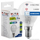 V-Tac PRO VT-236 Lampadina LED E14 5,5W MiniGlobo P45 Chip Samsung - SKU 168