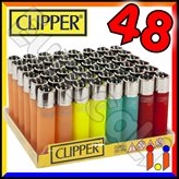 Clipper Large Fantasia Traslucido Soft Touch - Box da 48 Accendini