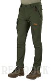 Pantalone Siber Soft Shell Verde/Arancio