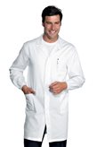 Camice Uomo Bianco Medico Laboratorio Antiacido Bottoni Automatici 060010 - L
