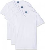 Confezione 3 t-shirt uomo scollo a v mezza manica in puro cotone pettinato - corpo 512. - Colore : Bianco, Taglia : 4