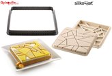 Silikomart Kit Tarte Liberty Forma per Crostata cm 20 x 20 Qualità Professionale Made in Italy