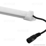 V-Tac VT-5631 Striscia LED Rigida 5630 Monocolore con Profilo - Barra da ½ metro - Colore : Bianco Caldo