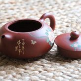 Decorated clay teapot 185ml