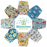 Cover pannolini in pul  - Blumchen - Chiusura : Bottoni- Colore : diamanti