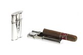 Pocket cigar ashtray in metal
