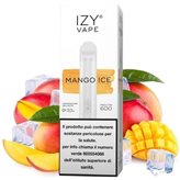 Mango Ice Izy One Pod Mod Usa e Getta - 600 Puffs - Nicotina : 0 mg/ml- ml : 2