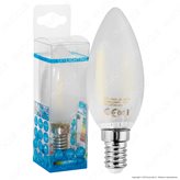 SkyLighting Lampadina LED E14 2W Candela Frost Filamento - Colore : Bianco Caldo