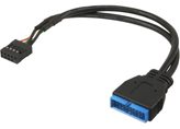 Adattatore Interno USB 3.0 2x10pin M / USB2.0 2x5pin F 15cm