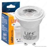 Life Lampadina LED GU10 3W Faretto MR11 Spotlight - Colore : Bianco Caldo