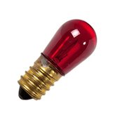 Lampada incandescenza colorata rosso 14V 5W 19x47 E14