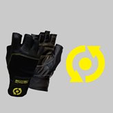 SCITEC NUTRITION Glove Scitec Yellow Leather Style  - GUANTI taglia XL
