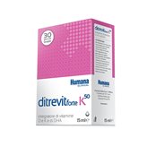 Humana Ditrevit Forte K50 Integratore Alimentare Di Vitamine D, K e DHA 15ml