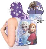 Zaino asilo Disney Frozen con cappuccio impermeabile