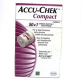 51 strisce per misuratore glicemia Accu Chek Compact Plus