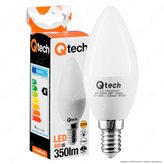 Qtech Lampadina LED E14 4W Candela - Colore : Bianco Naturale