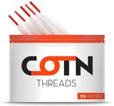 Cotone Organico con Stoppino di COTN Cotone 100% Organico - 20 Pezzi