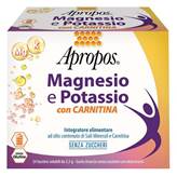 Apropos Magnesio e Potassio con Carnitina - Integratore alimentare energizzante - 24 buste