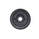 Toorx Disco in ghisa gommato DGG Foro Ø25 mm - Peso :  0,5 kg