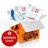 IgieniBox Start 3 Flaconi da 80ml Gel Igienizzante Mani + 1 Confezione da 12 Salviettine Fria + 10 Salviette con Antibatterico