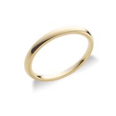 Comfortable Yellow Gold Wedding Ring 2.5 mm - Ring size : 14-Incisione: None; -Incastonatura Diamante: No