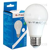 V-Tac VT-1918 Lampadina LED E27 5W Bulb A60 - Colore : Bianco Caldo