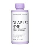 Olaplex N. 4P Blonde Enhancer Toning Shampoo 250ml Tonifica e deterge i capelli biondi, schiariti e grigi