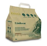 Lindocat Advanced Green+ LOW TRACK Lettiera Vegetale in Legno d'Abete Agglomerante Biodegradabile e Smaltibile in WC - 7 litri