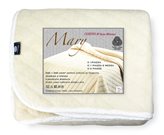 COPERTA MARY in vera LANA MERINOS 1000 gr. Pura lana vergine - Misura : 1 PIAZZA E MEZZA