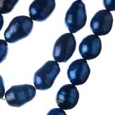 Filo di Perle Grado B a forma di riso da 11-12 mm color Blu