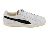 PUMA BASKET CLASSIC WHITE BLACK 351912 03 scarpa da ginnastica unisex