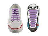 Lacci scarpe elastici in silicone viola - Taglia : Unica, Colore : VIOLA