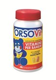 Montefarmaco OTC Orsovit Vitamine Per Bambini Senza Glutine  60 Caramelle Gommose Gusto Frutta