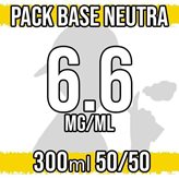 Base Neutra 50VG 50PG con Nicotina 6,6 mg/ml - 300ml