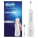 Oral-B Aquacare 6 Pro Expert Idropulsore Dentale Ricaricabile Senza Fili con Caricatore