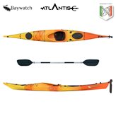 Kayak-canoa Atlantis BAYWATCH - cm 450- timone - 1 seduta - 2 gavoni - 1 pagaia